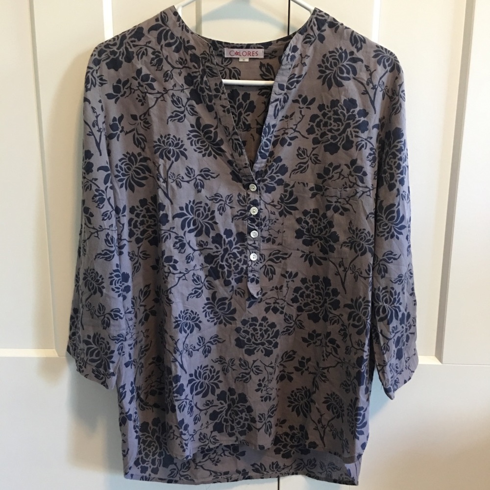 SALE! 3/15$ HOST PICK! 3/4 Sleeves Floral Blouse